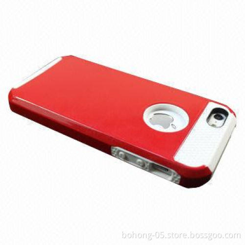 Case for iPhone 5S, Made of TPU and PC, Honeycomb Pattern TPU + PC (Can be Split)
